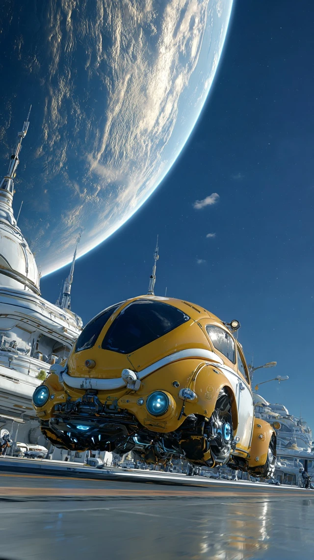 Futuristic Vehicle Earthscape Cinematic 8K