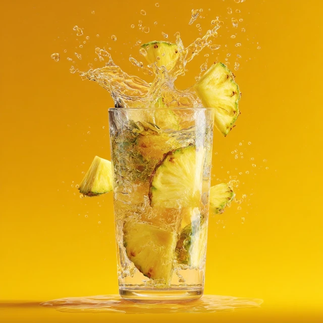 Pineapple Water Splash Refreshing Drink