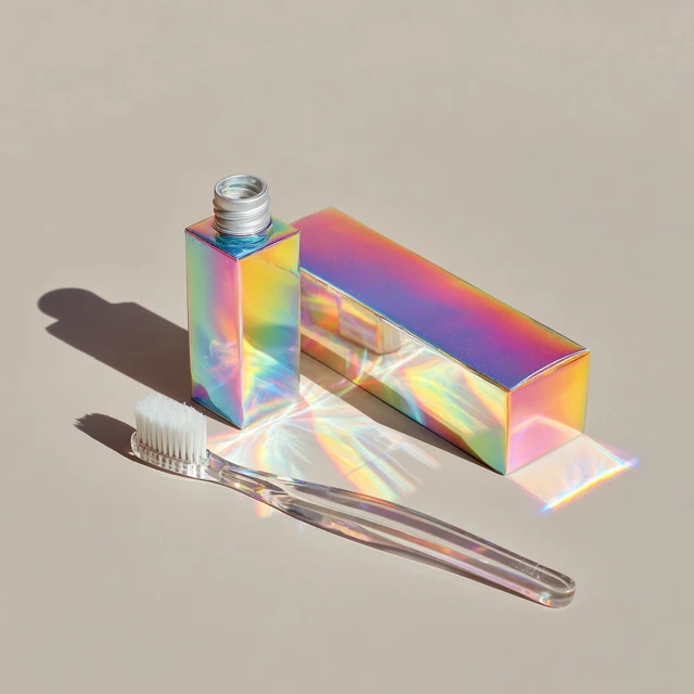 Prism Toothpaste and Toothbrush Aesthetic