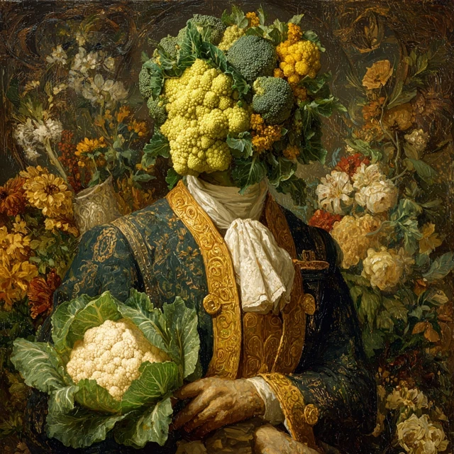 The Brassicaman A Vegetable Portrait