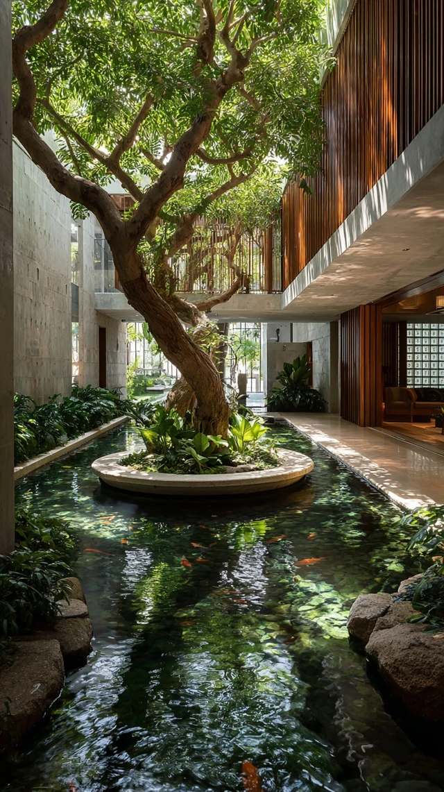 Tropical Courtyard House Minimalist Design