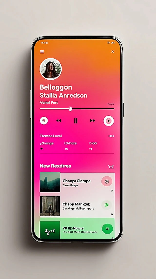 Mobile App UI Design Belong Branding Example