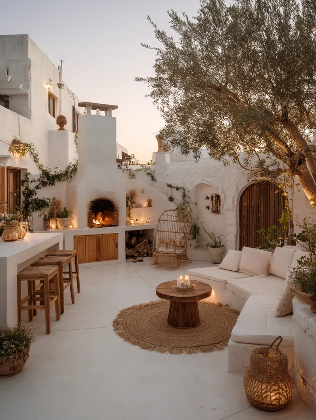 Cozy Boho Courtyard Terrace Outdoor Oasis