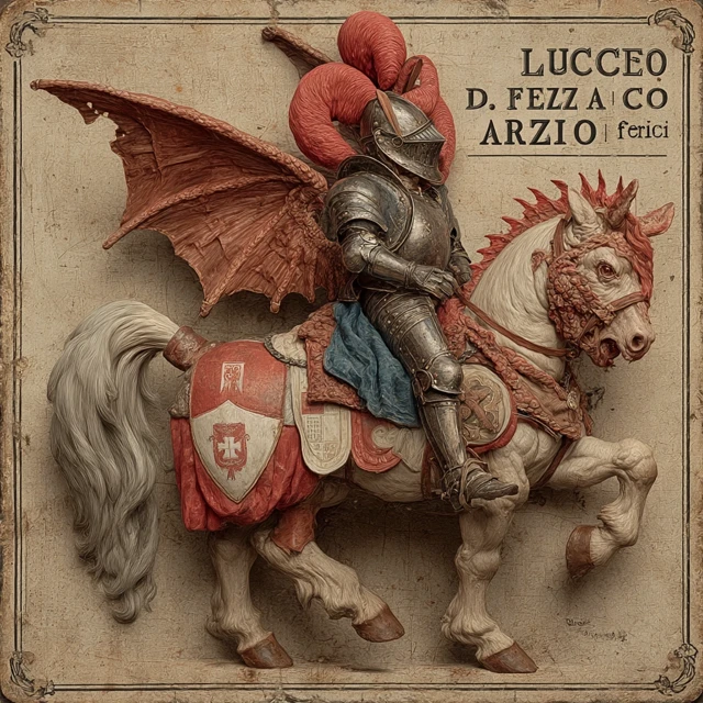 Toy Knight on Horse Illustration