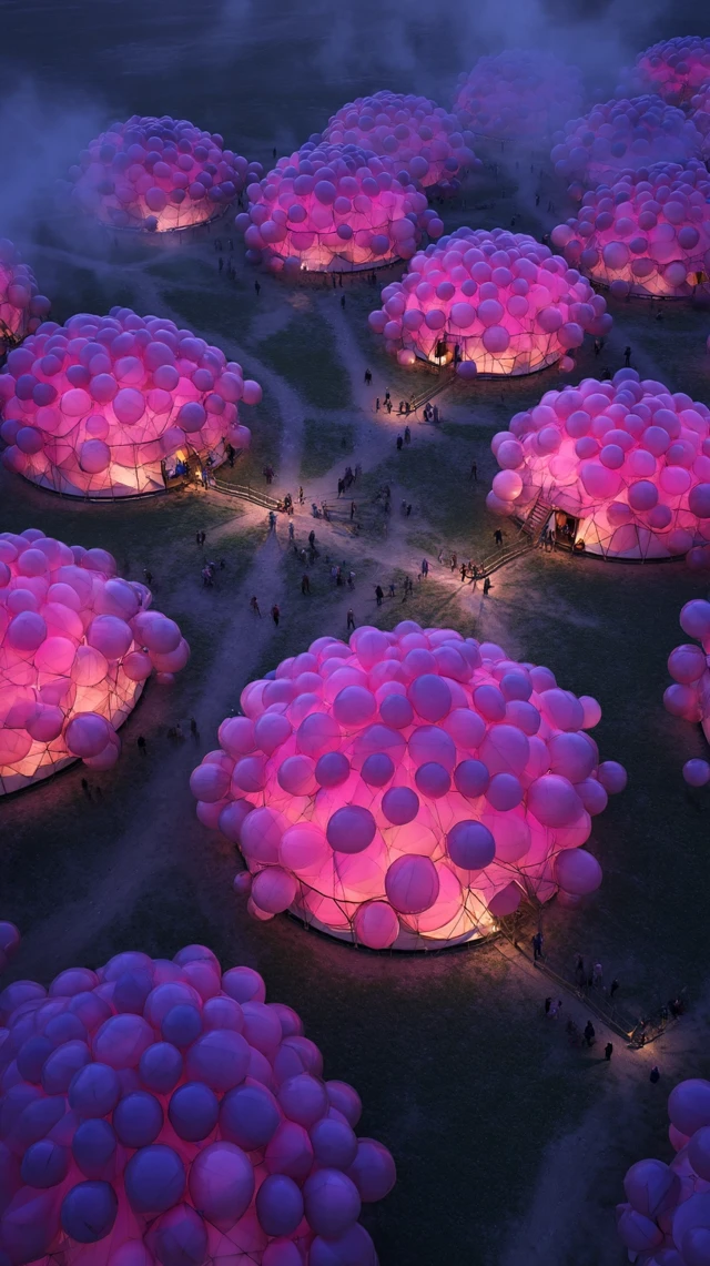 Surreal Xinjiang Night Dreamscape