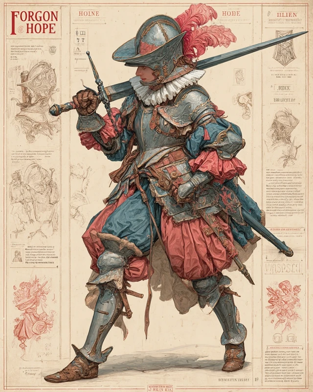 Female Landsknecht in Iron Armor