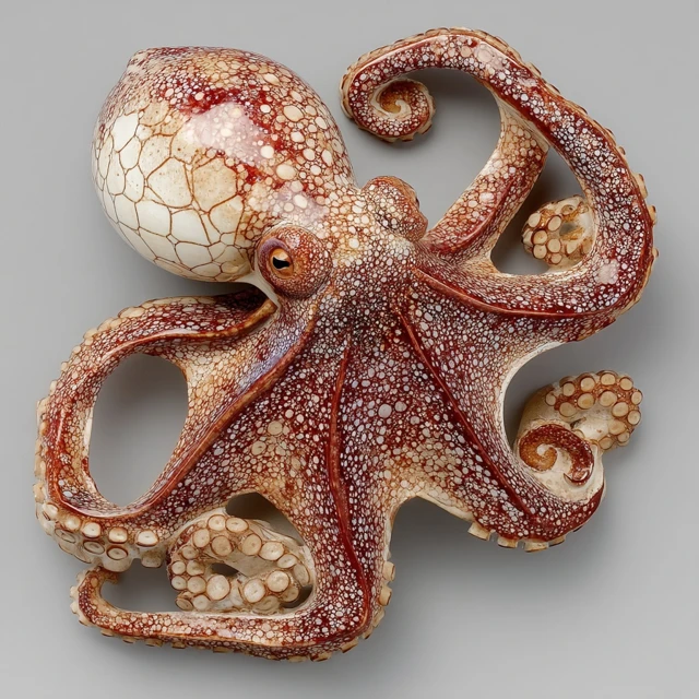 American Octopus Gentleman in Vintage Style
