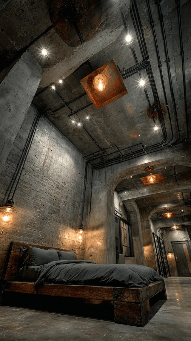 Industrial Bedroom Design Inspiration