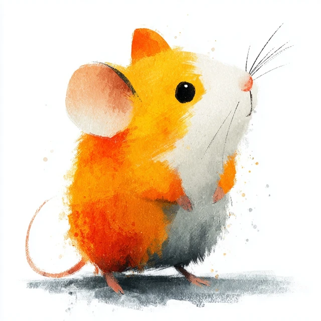 Cute Mouse Illustration for Childrens Book