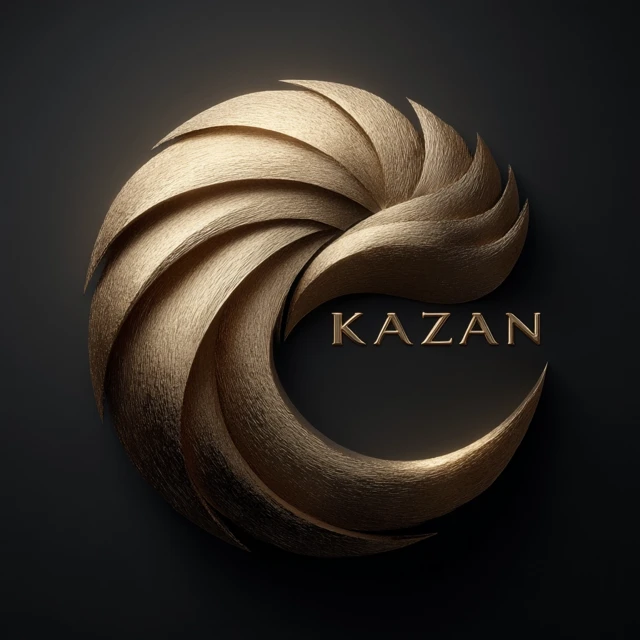 Golden Kazan Logo Stylish and Realistic