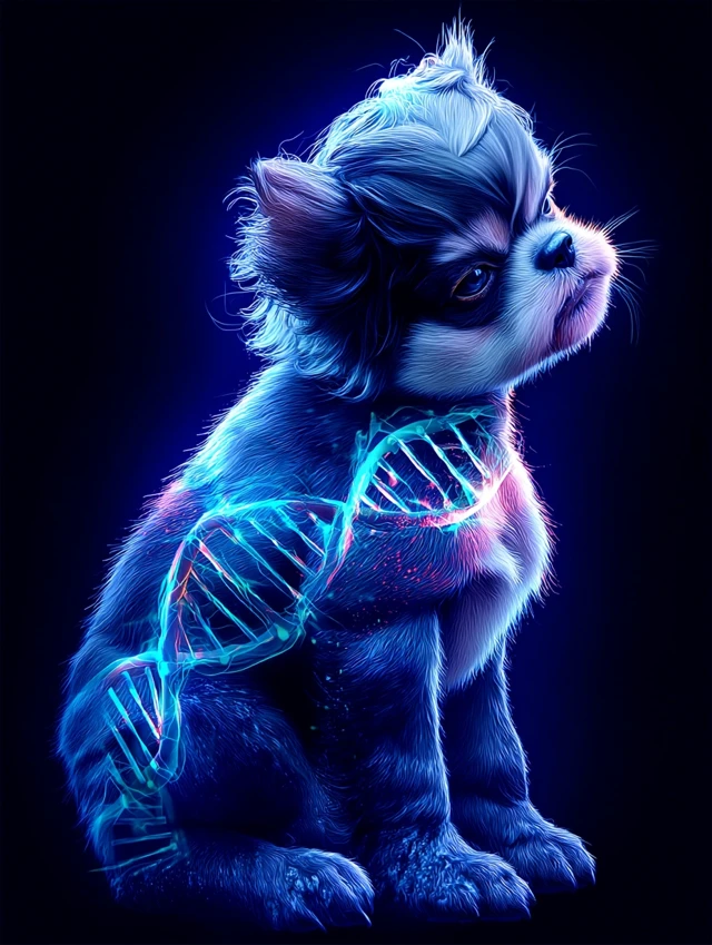Wolverine Frenchie DNA Helix Super Hero Art