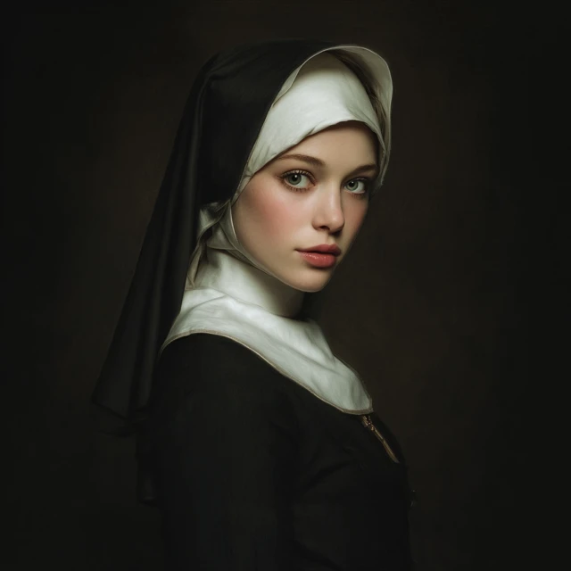 Portrait of a Pretty Nun