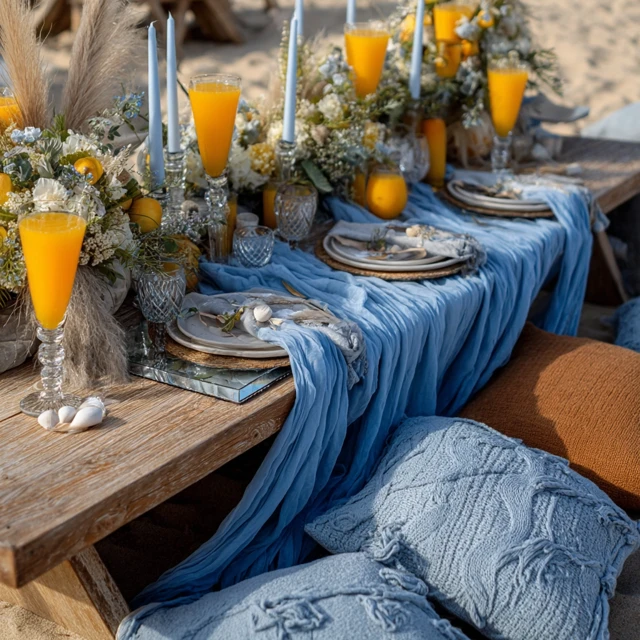Boho Chic Beach Picnic Sunset Celebration