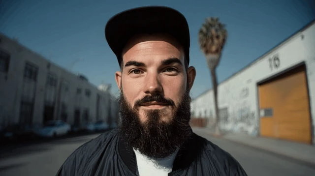 Man in Urban Setting Photo Realistic