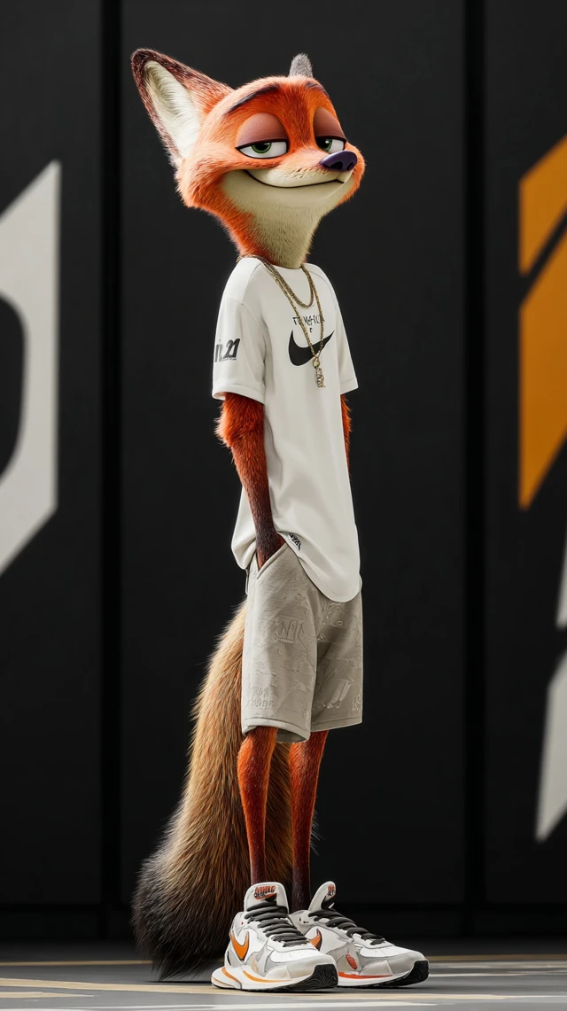 Nick Wilde Zootopia Rapper Illustration