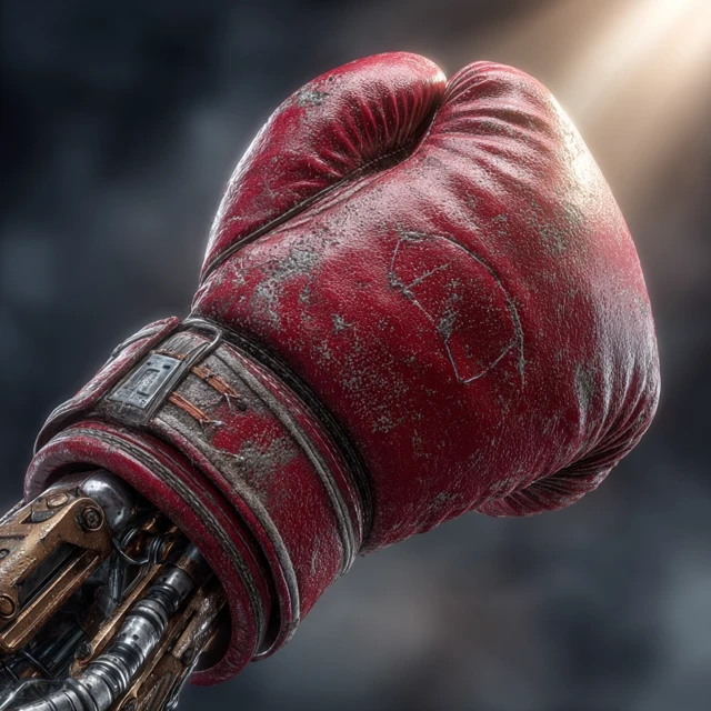 Robotic Boxing Glove Cinematic Scene