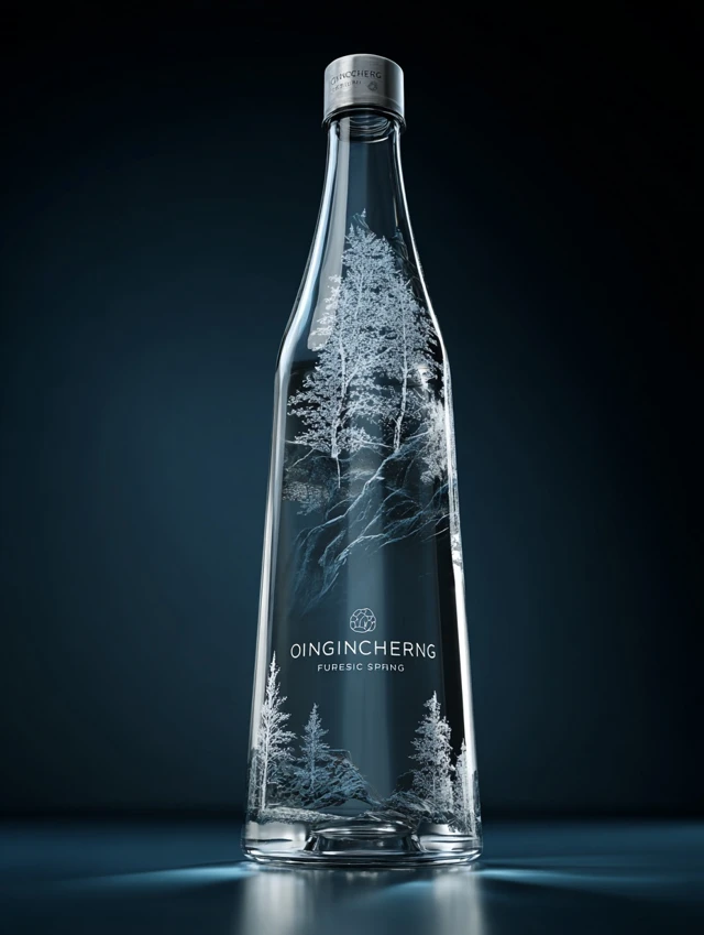 Qingcheng Mineral Water Bottle Minimalist Design Luxury