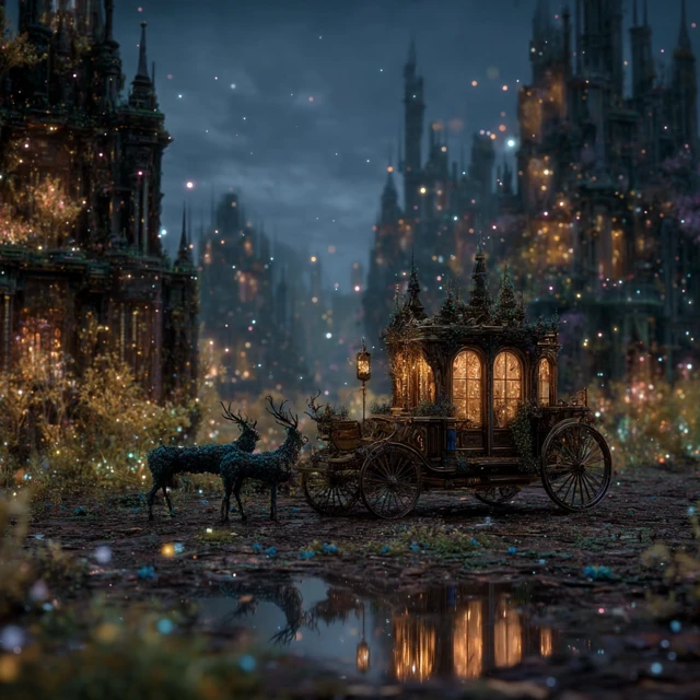 Post Apocalyptic Enchanted Kingdom Fairytale Art