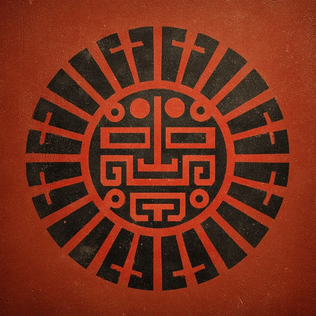 Mictlan Logo Aztec Underworld Geometric Design