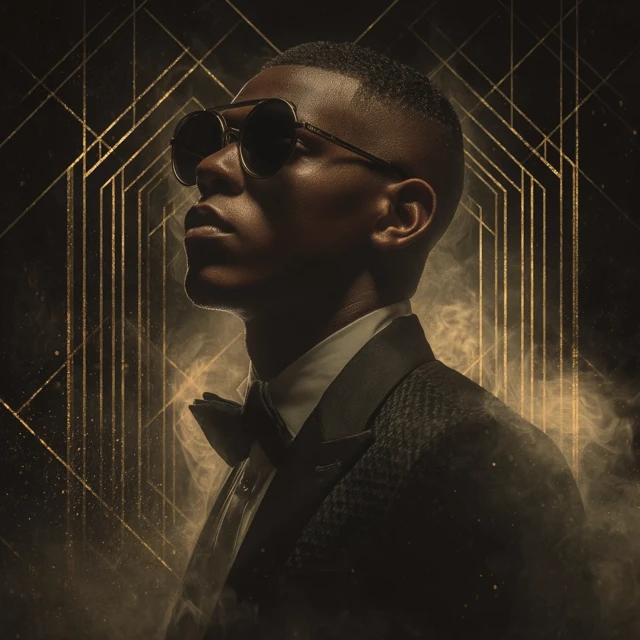 House Music Album Cover Portrait Singer Sunglasses