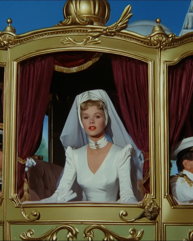 Cinderella in Wedding Carriage: 90s Film Aesthetic