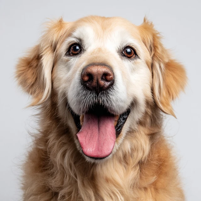 Golden Retriever Happy Dog Headshot Photo