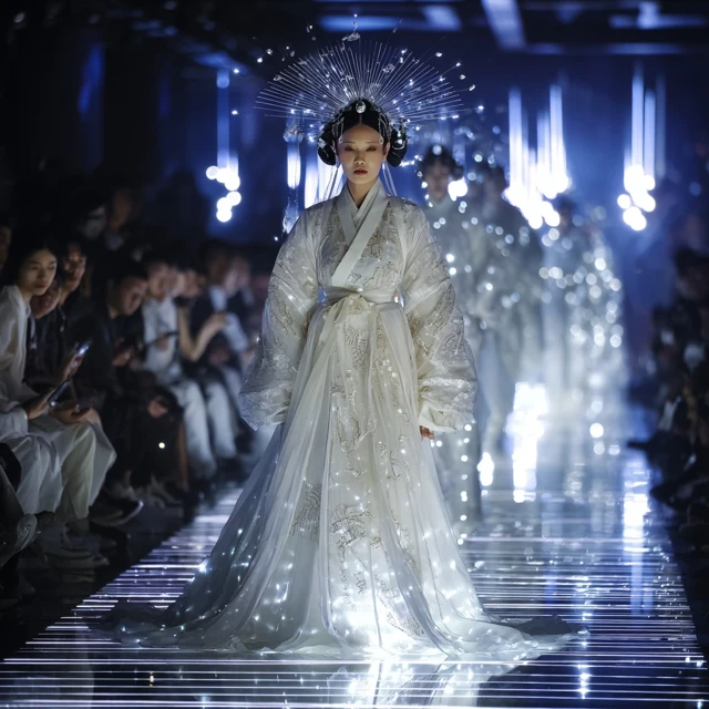 Joseon Dynasty Fashion Show with Alien Model