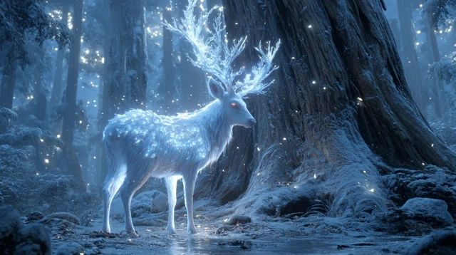 Enchanted Forest Moonlight Deer HD