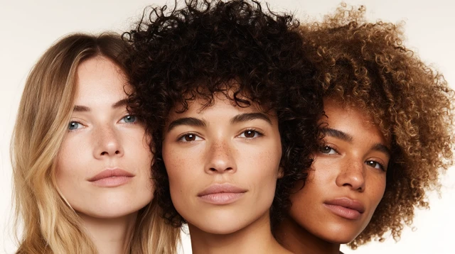 Beautiful Women Diverse Skin Tones Beauty Portrait