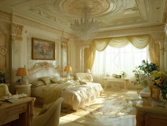 Luxurious Neoclassical Bedroom Interior Design