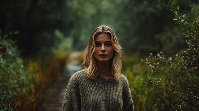Young Woman in Nature Portrait