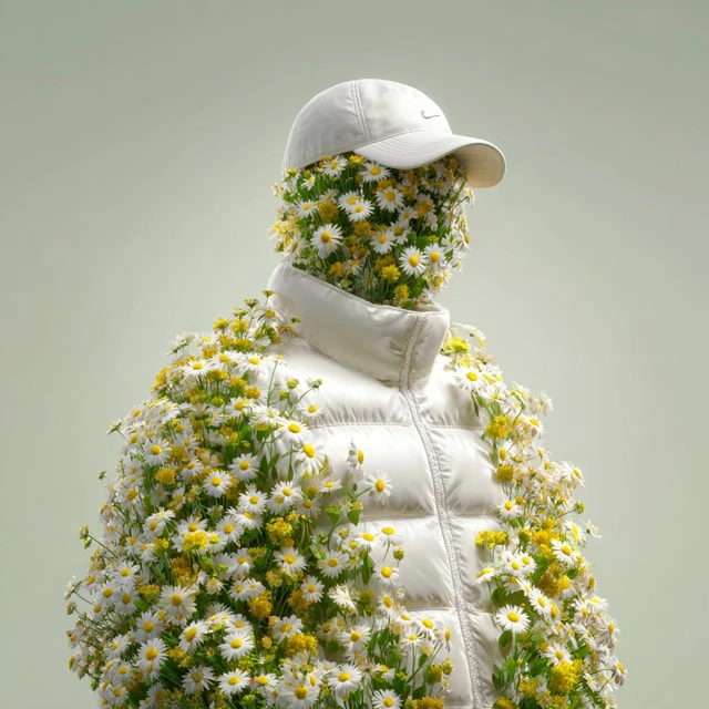 Floral Portrait Eco Art Environmental Awareness