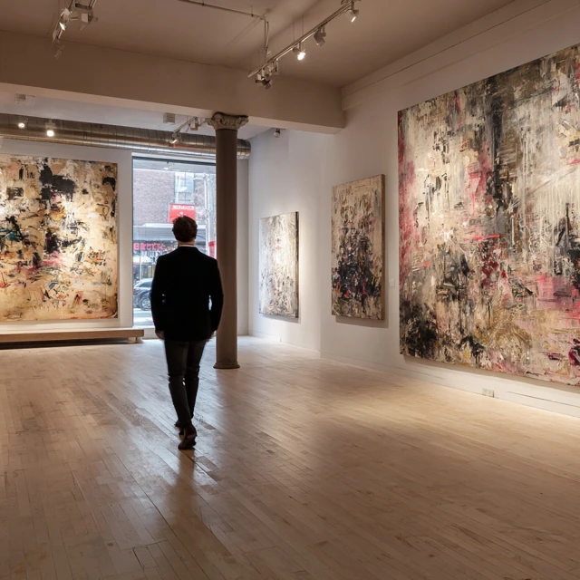 Soho NYC Art Gallery Large Paintings and Artist