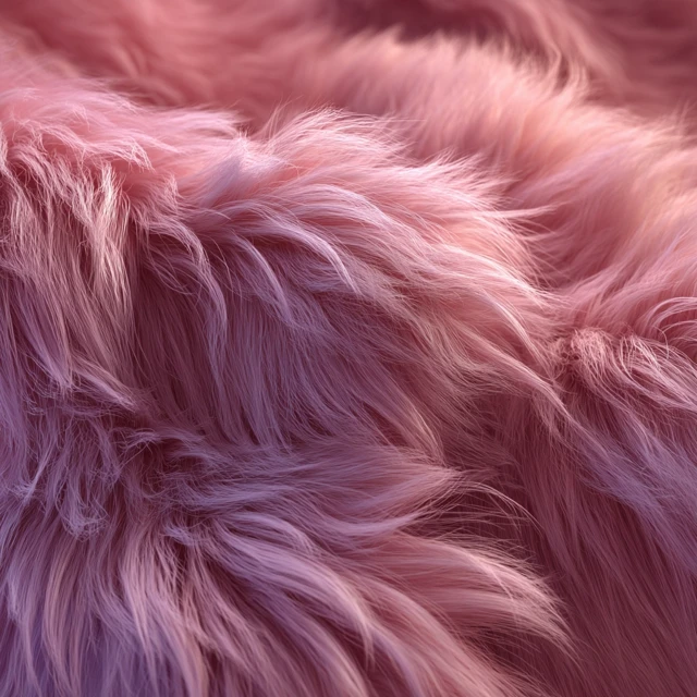 Photorealistic Pink Fur Texture