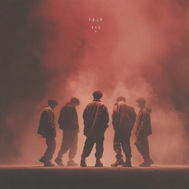 Saja Boys Band Silhouette Autumn Tones