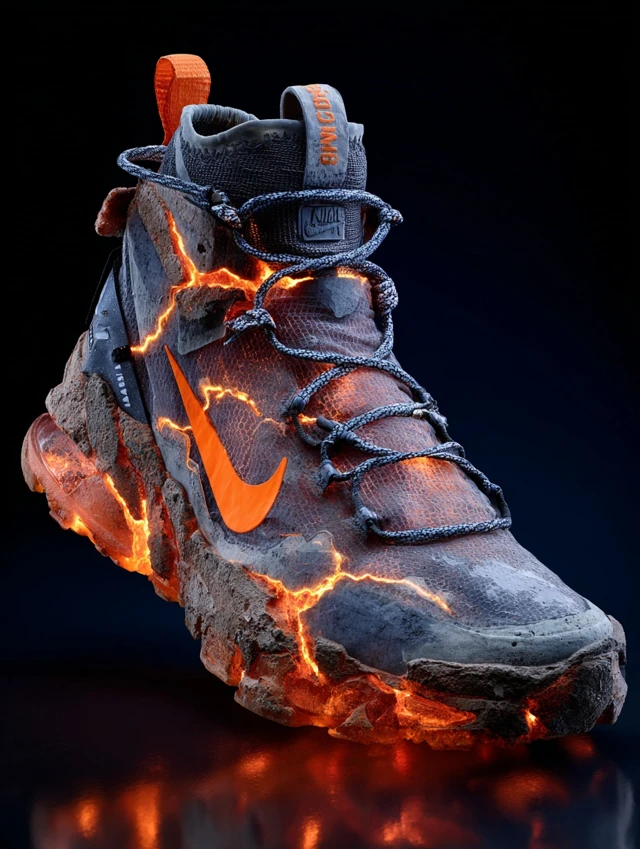 Nike Lava Effect Sneaker Volcanic Ash Texture HD