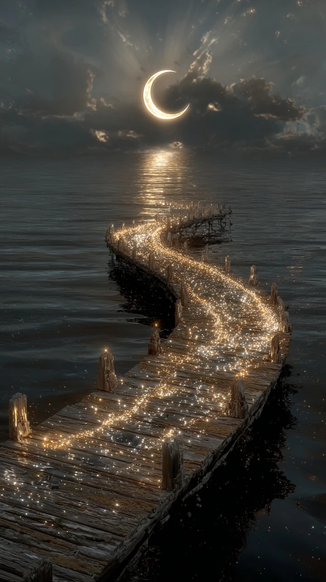 Moonlit Pier Dreamscape