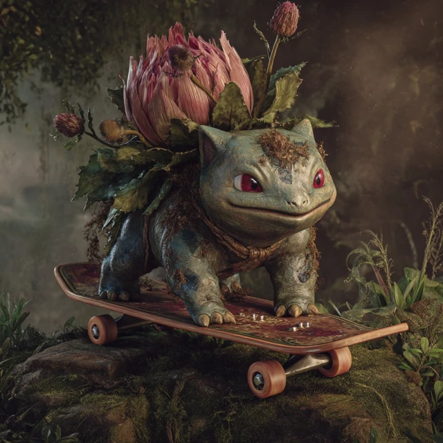 Ivysaur Skater Boi Art
