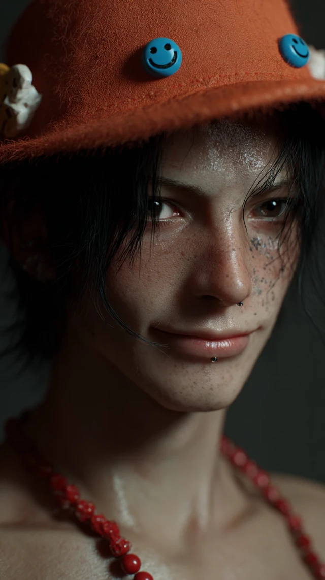 Realistic Portrait of Ace from One Piece