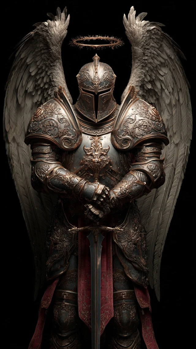 Warrior Angel St Michael in Armor Digital Painting