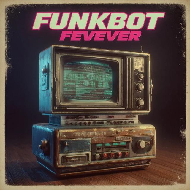 Funkbot Fever Futuristic Music Cover Retro Style