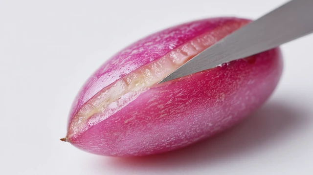 Ultra-Macro Grape Incision: Skin Detail