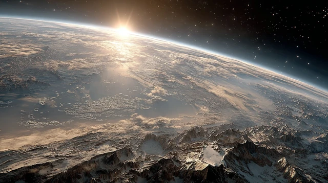 PostApocalyptic Earth From Space Wasteland Dust Storms