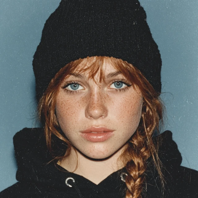 Ginger Haired Teen Yearbook Photo 90s Style