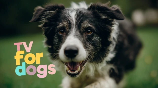 Dog Running in Grass TV for Dogs