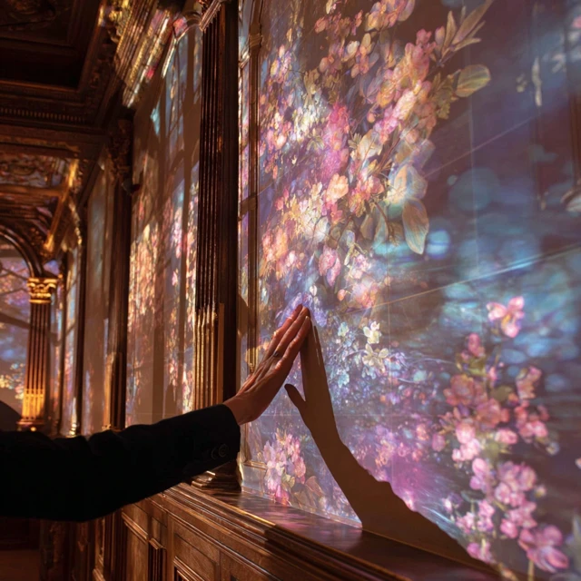Renaissance Theater Interior Floral Projections