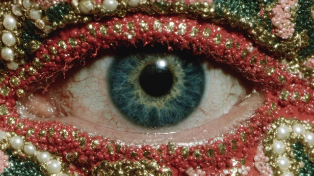 Intricate Eye Mixed Media Art