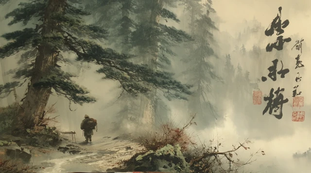 Chinese Ink Forest Journey into Silence Nature Calling