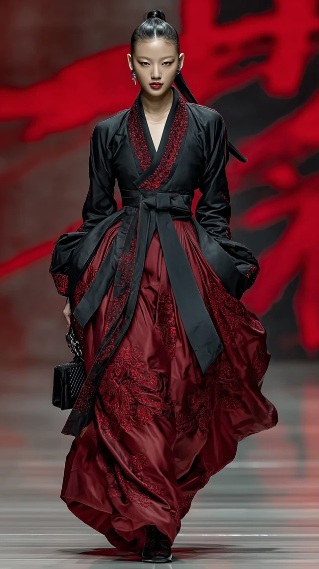 K-Pop Idol in Hanbok on Runway: Fashion Forward