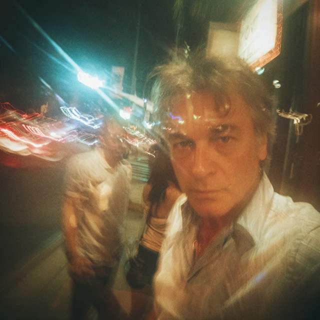 Streetlight Selfie Blurry Night Photo
